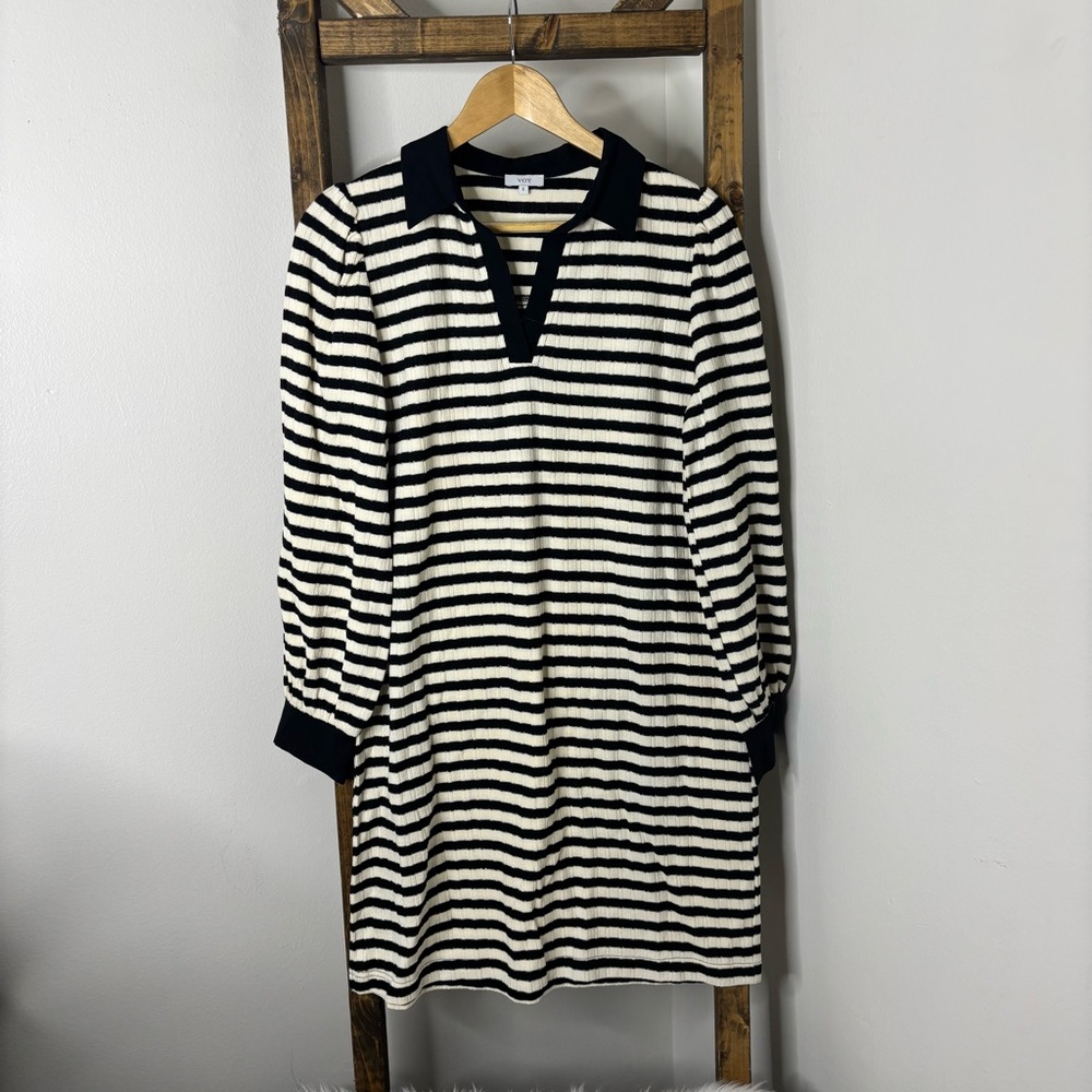 VOY Striped Black and White Dress S